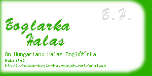 boglarka halas business card